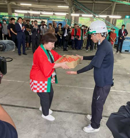 山口あぶトマト出荷式