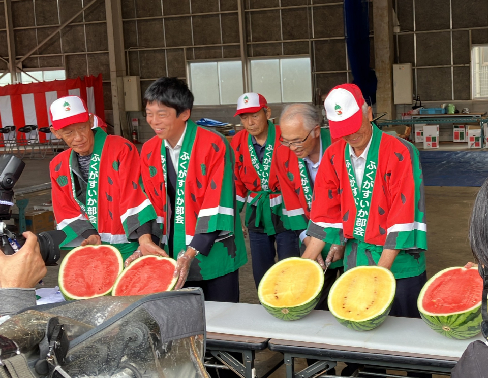 阿武の旬！福賀すいか出発式！ 写真1